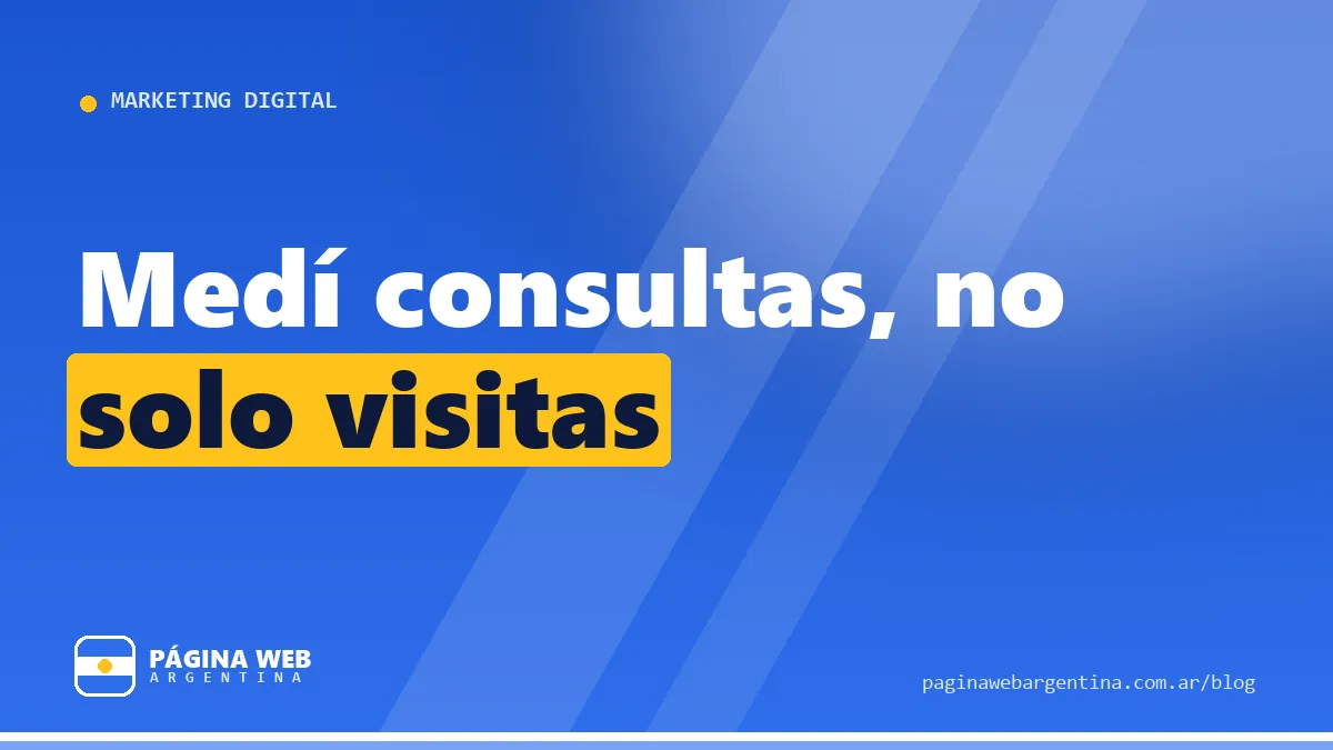 Cuántas consultas te trae tu web: cómo medirlo sin complicarte