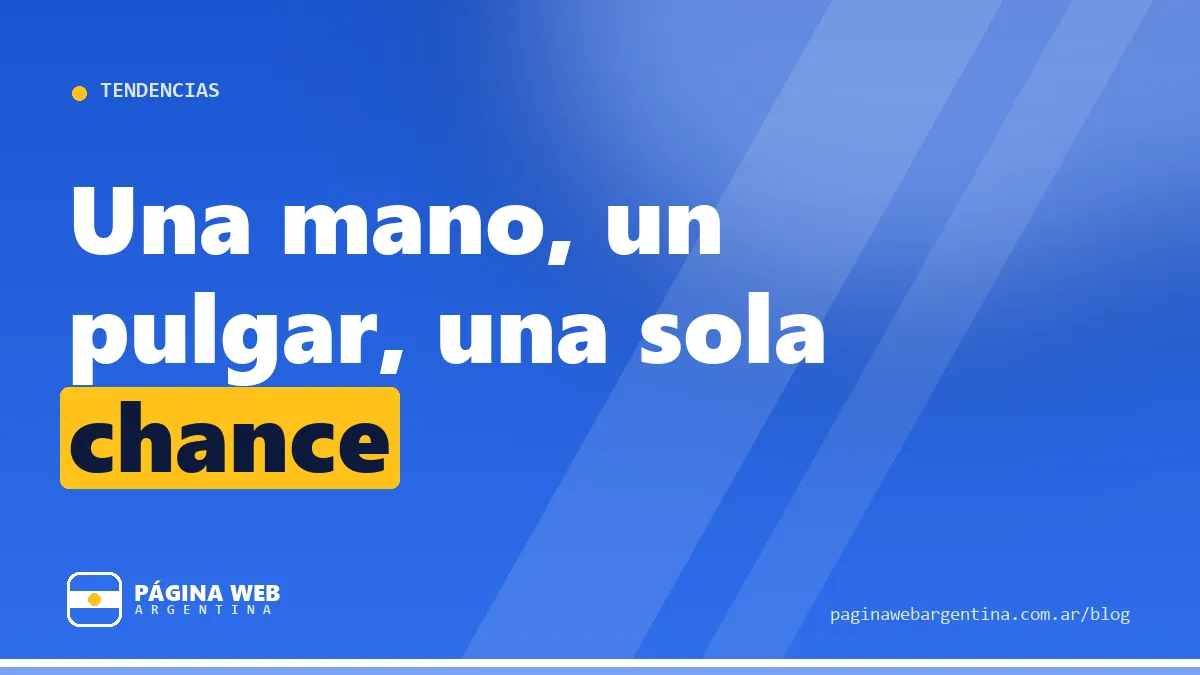 Tu cliente te mira desde el colectivo con una mano: ¿tu web se deja usar así?